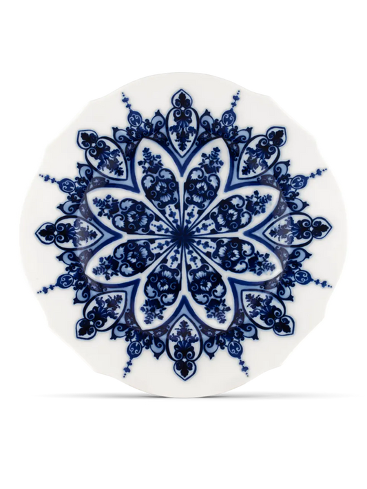 Babele Blu Flat Dinner Plate