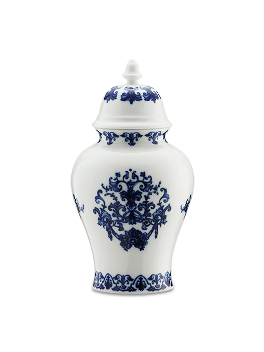 Babele Blu Potiche Vase, decorative vase