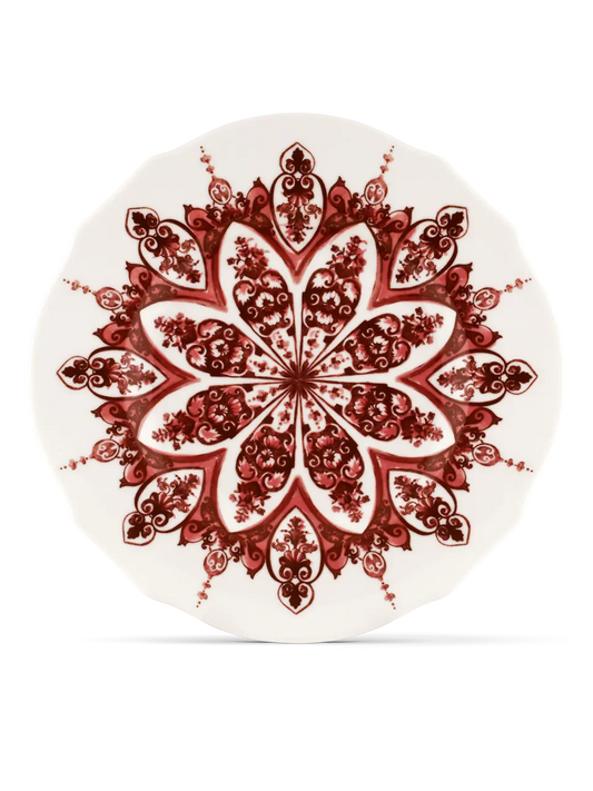 Babele Rosso Flat Dinner Plate