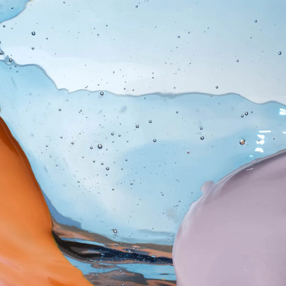 Big Collina Vase Extra Colour - Clear Light Blue, Matt Pumpkin And Matt Lilac