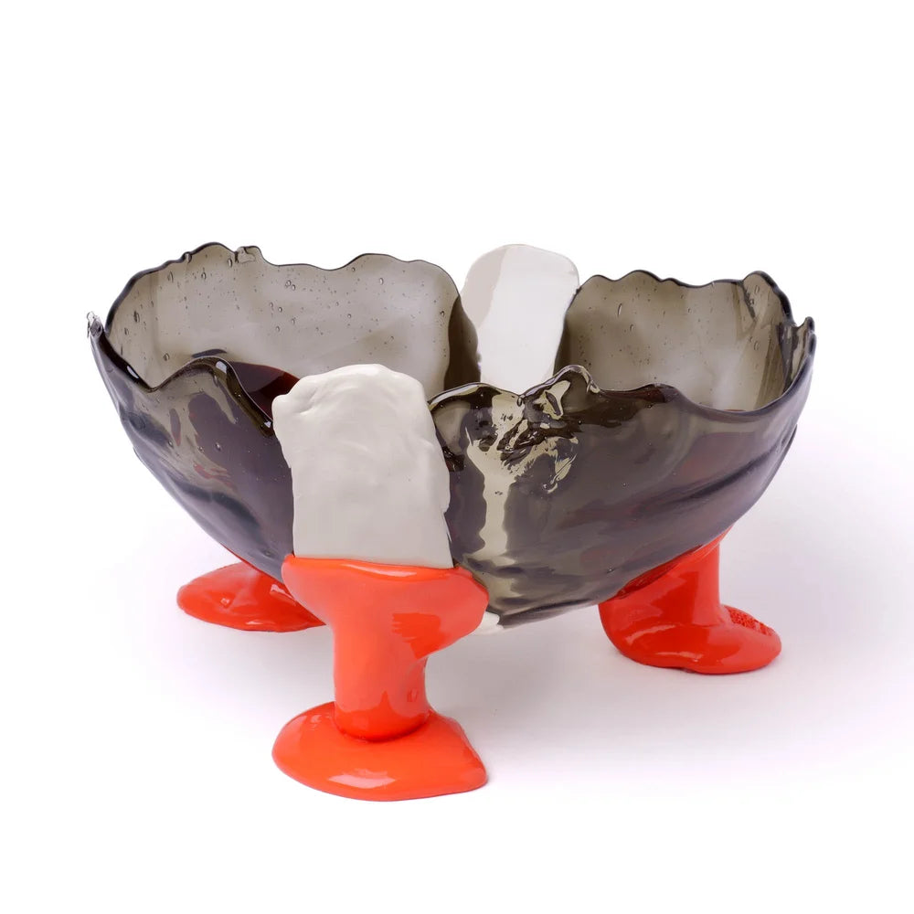 Big Collina Vase Extra Colour - Clear Fumè, Ivory, Pastel Orange