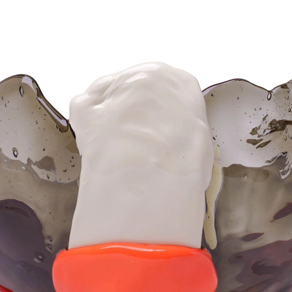 Big Collina Vase Extra Colour - Clear Fumè, Ivory, Pastel Orange