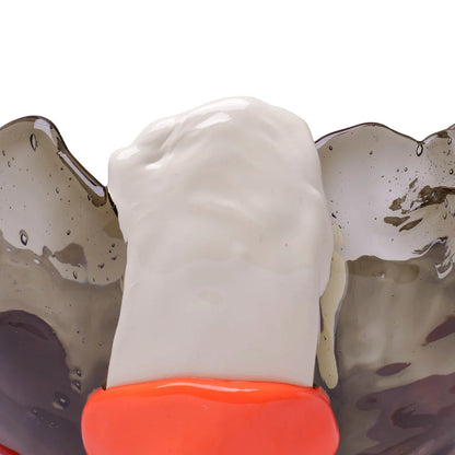 Big Collina Vase Extra Colour - Clear Fumè, Ivory, Pastel Orange