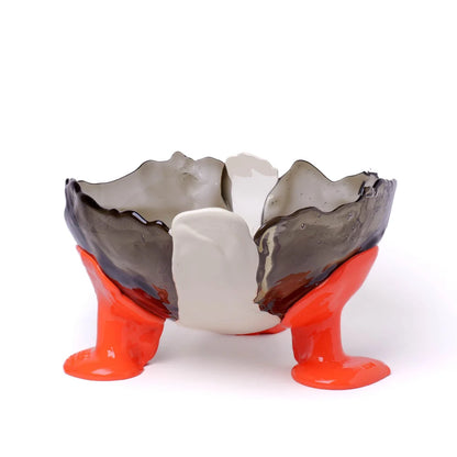 Big Collina Vase Extra Colour - Clear Fumè, Ivory, Pastel Orange