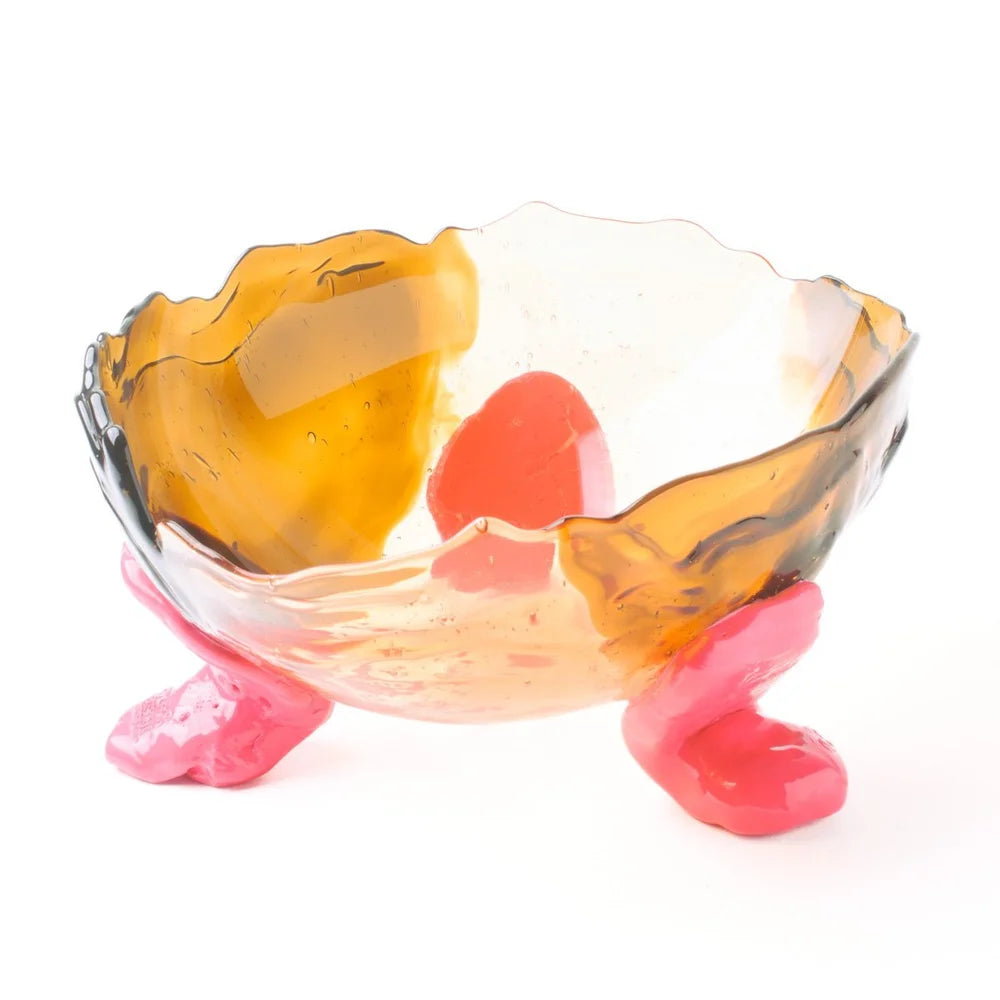 Big Collina Vase Extra Colour - Clear Ruby, Clear Brown And Matt Fuchsia