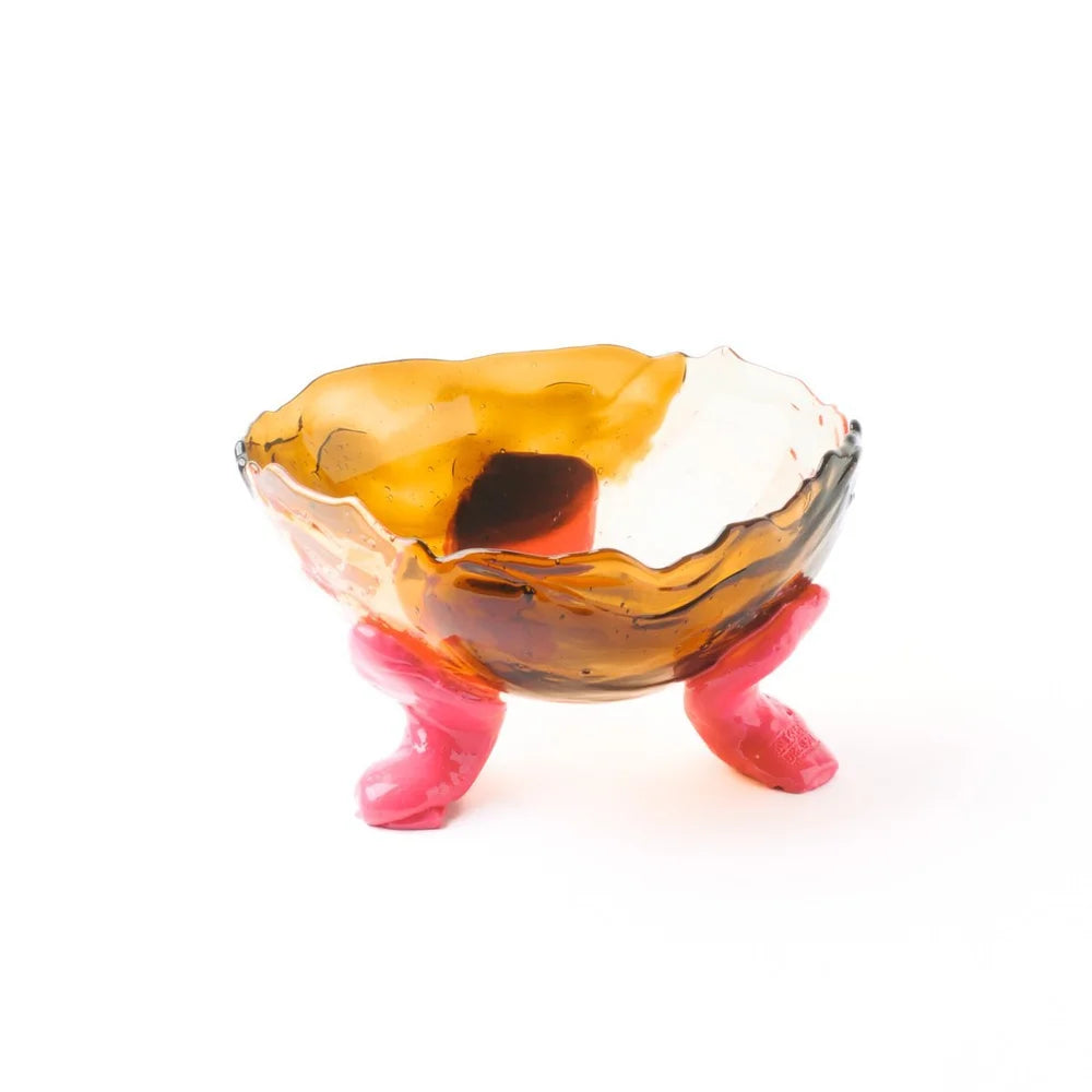 Big Collina Vase Extra Colour - Clear Ruby, Clear Brown And Matt Fuchsia