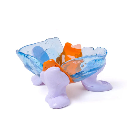 Big Collina Vase Extra Colour - Clear Light Blue, Matt Pumpkin And Matt Lilac