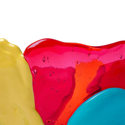 Big Collina Vase Extra Colour - Clear Light Fuchsia, Pastel Yellow, Turquoise