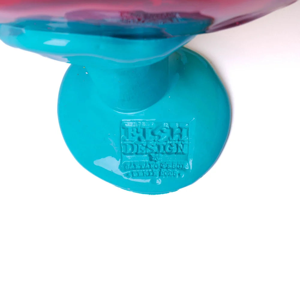 Big Collina Vase Extra Colour - Clear Light Fuchsia, Pastel Yellow, Turquoise