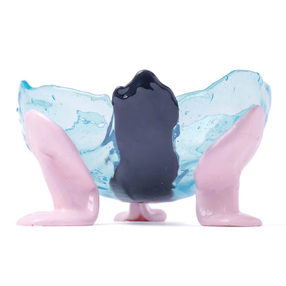 Big Collina Vase Extra Colour - Clear Aqua, Grey, Pastel Pink