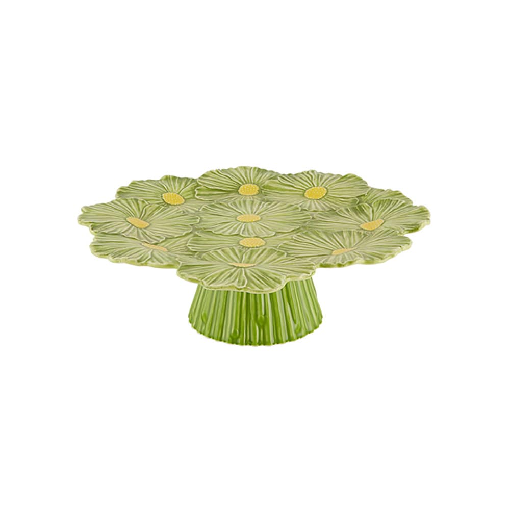 Bordallo Pinheiro Maria Flor Green Cake Stand