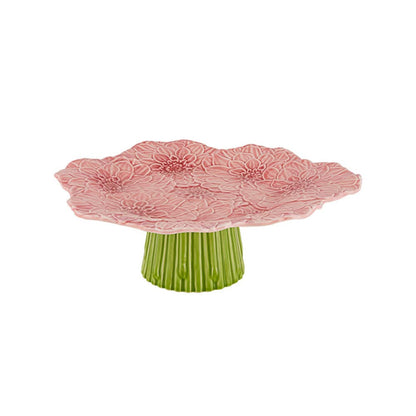 Bordallo Pinheiro Maria Flor Pink Cake Stand