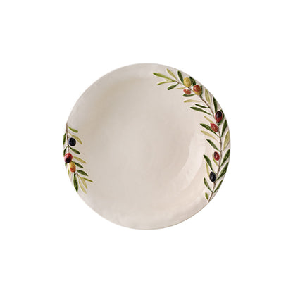 Bordallo Pinheiro Olival Salad Bowl-Ceramic bowl with olive design on a white background