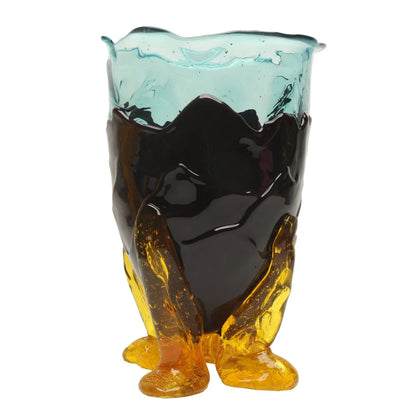 Clear Vase Extra Colour - Clear Aqua, Matt Aubergine, Clear Yellow