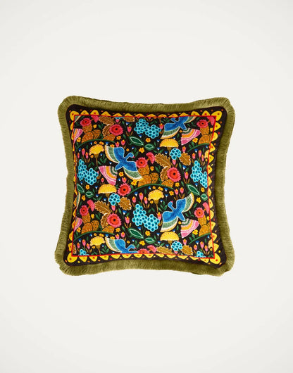 Colombo Black Velvet Cushion
