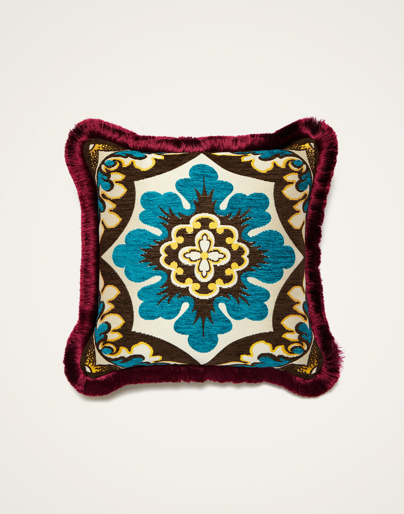 Palazzo Blue Petrol Cushion