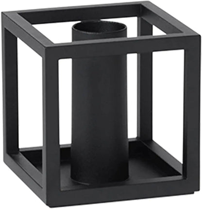 Kubus Black Candle Holder Audo, candle stand, candle stick