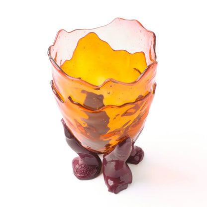 Clear Vase Extra Colour - Clear Pink, Clear Orange And Matt Cherry