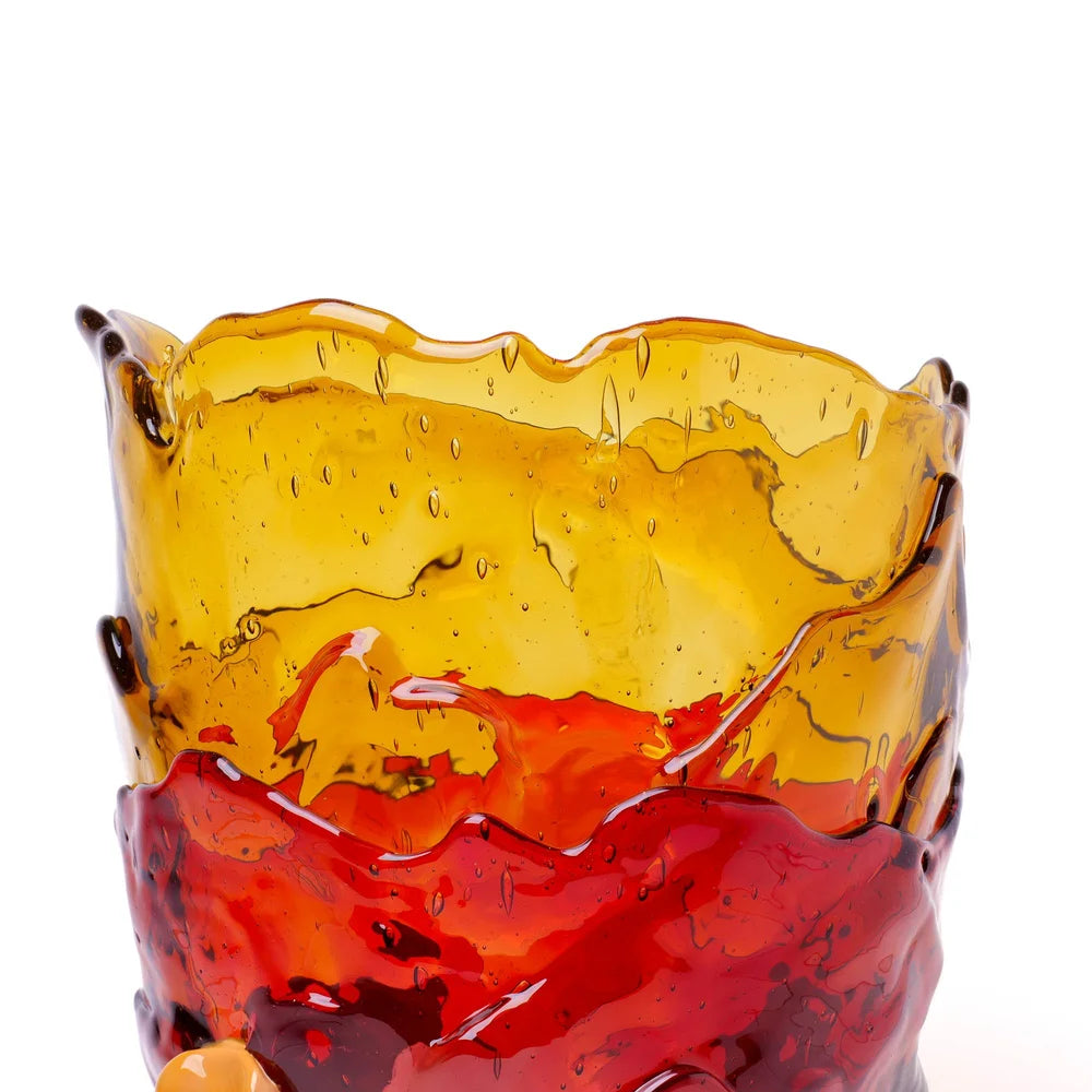 Clear Vase Extra Colour - Clear Amber, Fuchsia, Matt Ochre