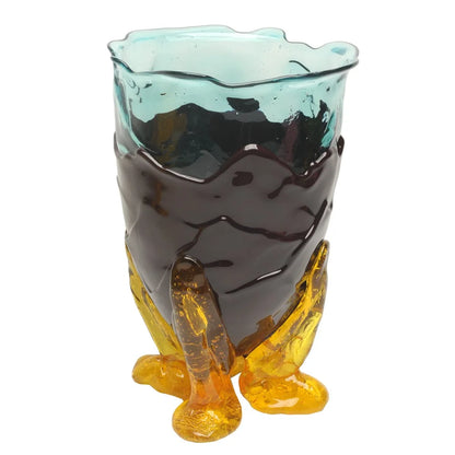 Clear Vase Extra Colour - Clear Aqua, Matt Aubergine, Clear Yellow