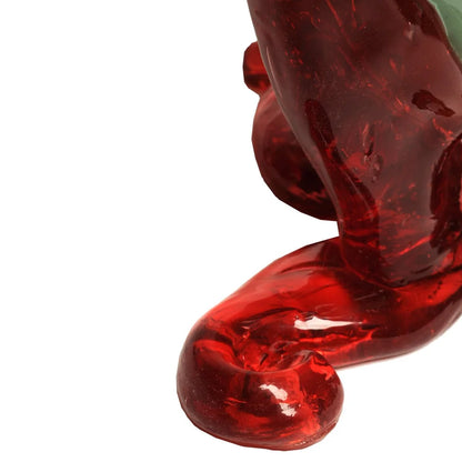 Clear Special Vase - Matt Mint And Antique Pink