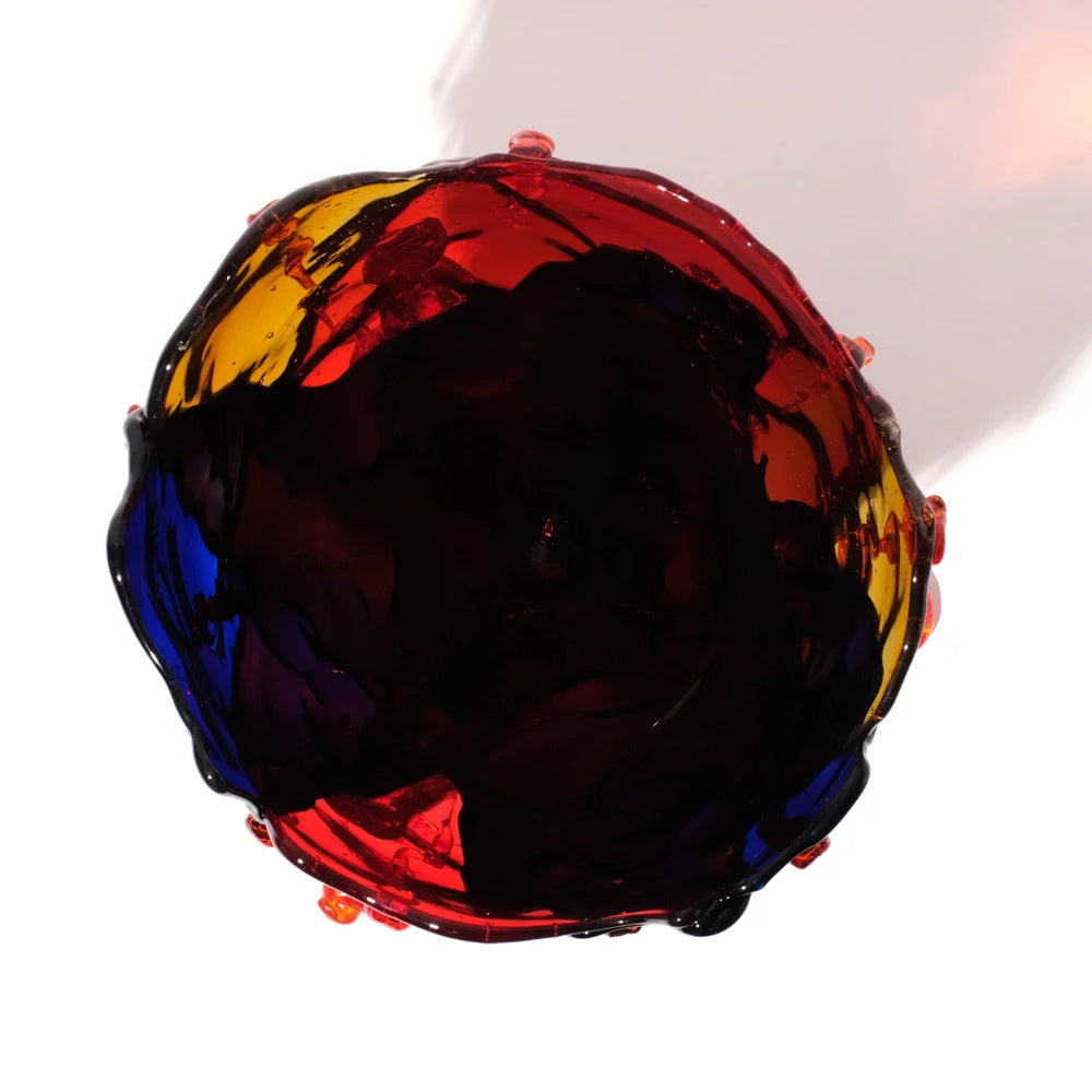 Clear Special Vase Extra Colour - Blue, Amber, Red, Orange