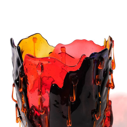 Clear Special Vase Extra Colour - Blue, Amber, Red, Orange