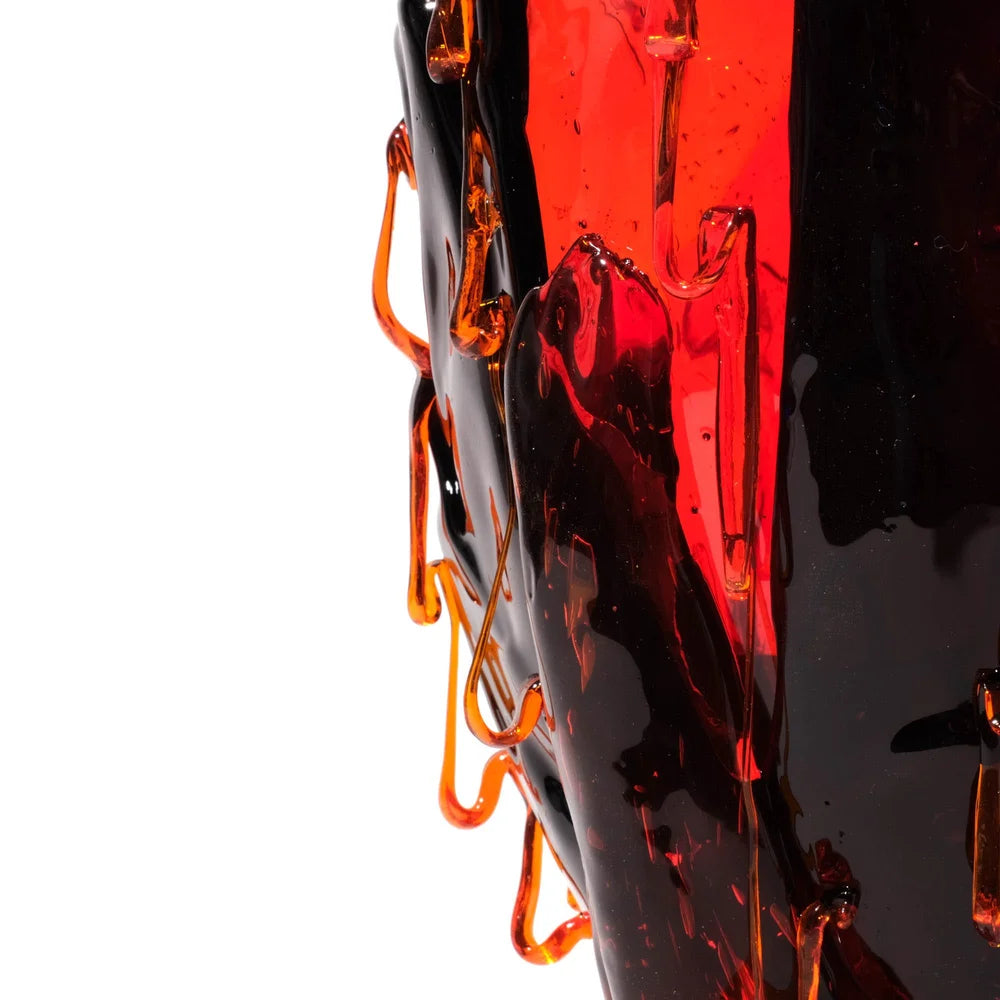 Clear Special Vase Extra Colour - Blue, Amber, Red, Orange