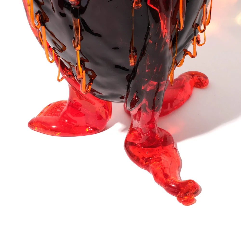 Clear Special Vase Extra Colour - Blue, Amber, Red, Orange