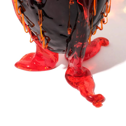 Clear Special Vase Extra Colour - Blue, Amber, Red, Orange