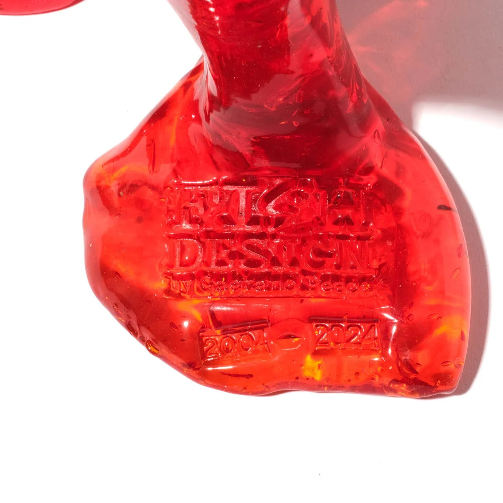 Clear Special Vase Extra Colour - Blue, Amber, Red, Orange