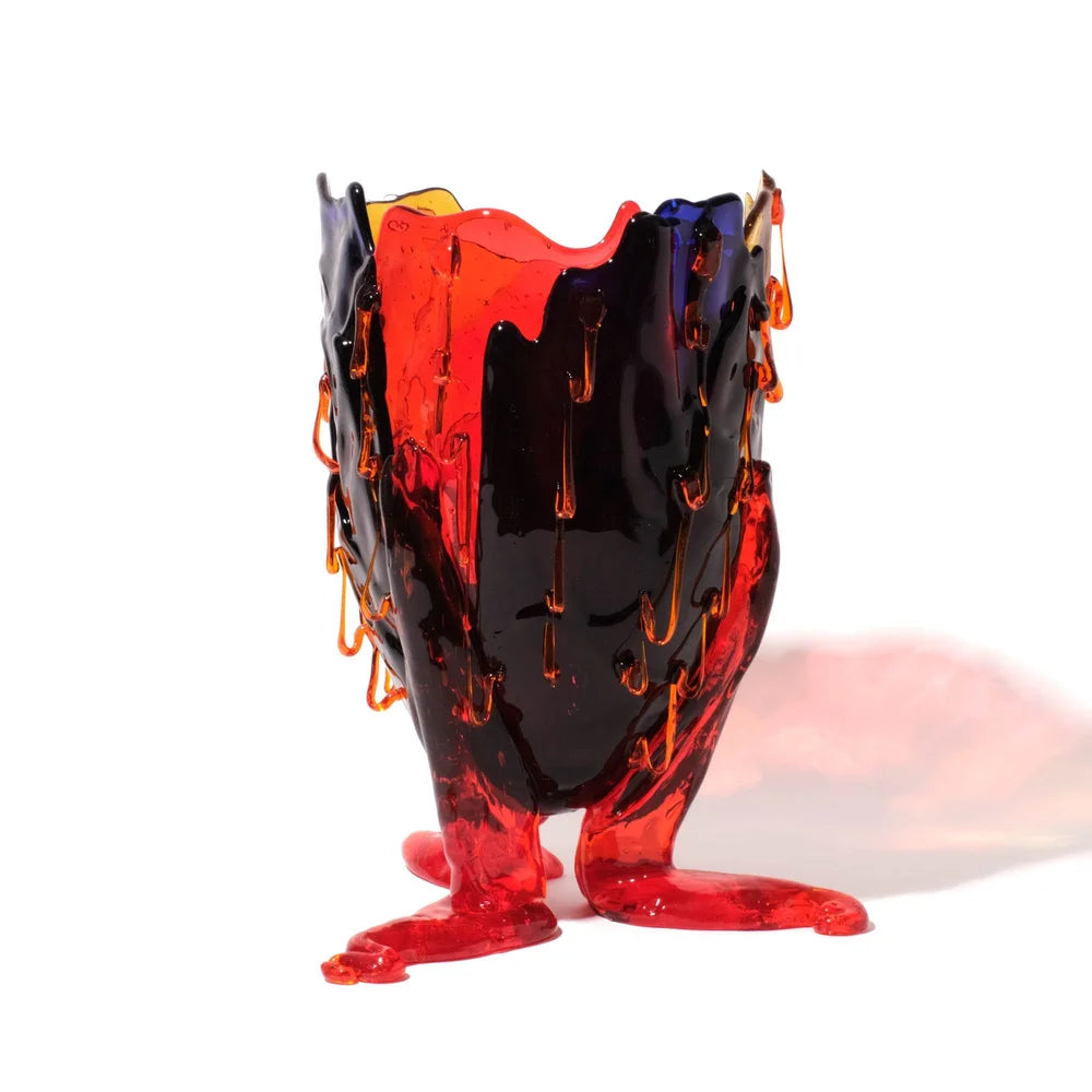 Clear Special Vase Extra Colour - Blue, Amber, Red, Orange