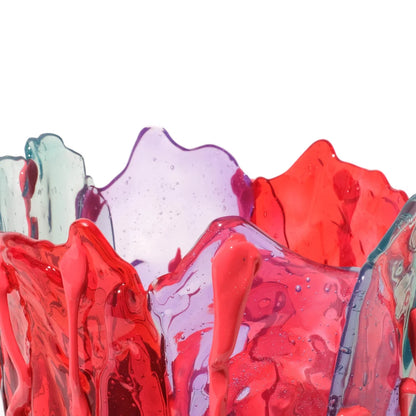 Clear Special Vase Extra Colour - Aqua, Red, Lilac, Matt Sorbet