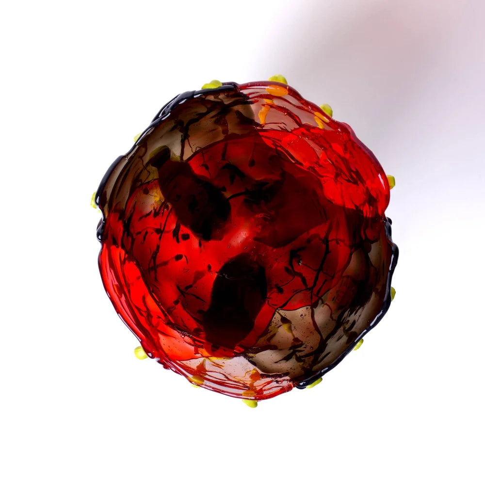 Clear Special Vase Extra Colour - Clear Red, Clear Fumè, Clear Light Ruby And Matt Fluo Yellow