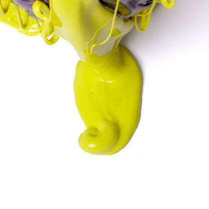 Clear Special Vase Extra Colour - Clear Red, Clear Fumè, Clear Light Ruby And Matt Fluo Yellow