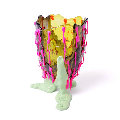Clear Special Vase Extra Colour - Clear Fumè, Yellow, Fluo Fuchsia, Mint
