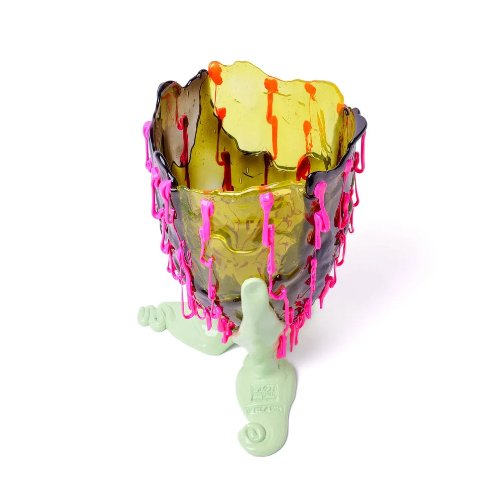 Clear Special Vase Extra Colour - Clear Fumè, Yellow, Fluo Fuchsia, Mint