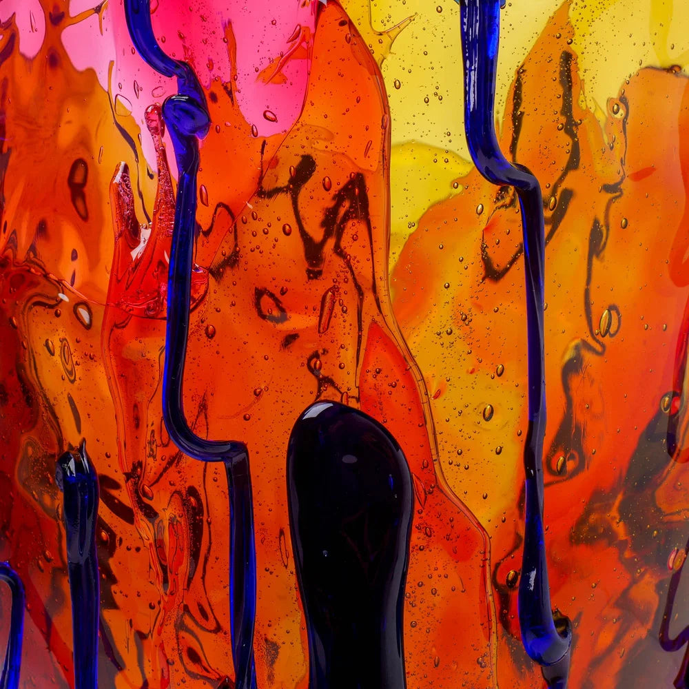 Clear Special Vase Extra Colour - Amber, Clear Fuchsia, Blue