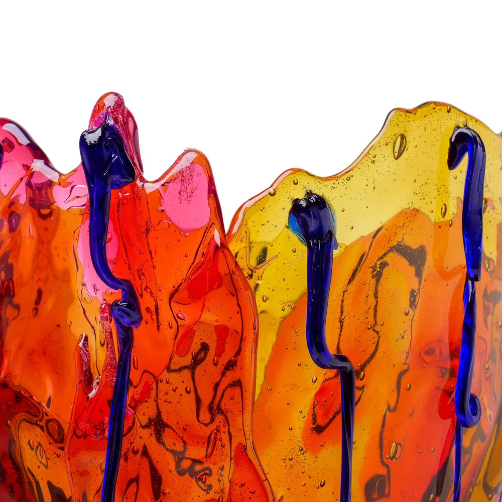 Clear Special Vase Extra Colour - Amber, Clear Fuchsia, Blue