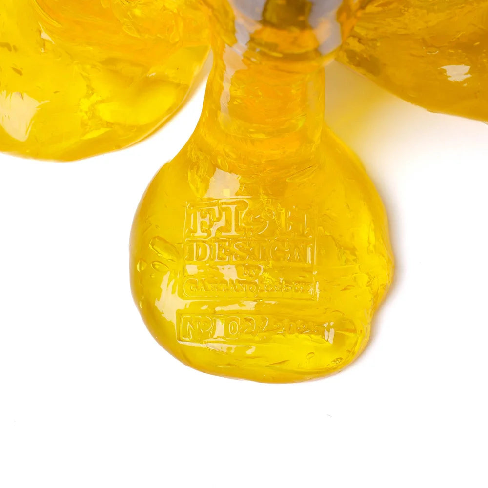 Clear Vase Extra Colour - Clear Aqua, Matt Aubergine, Clear Yellow