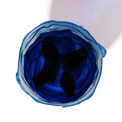 Clear Vase Extra Colour - Clear Blue, Blue, Dark Ruby