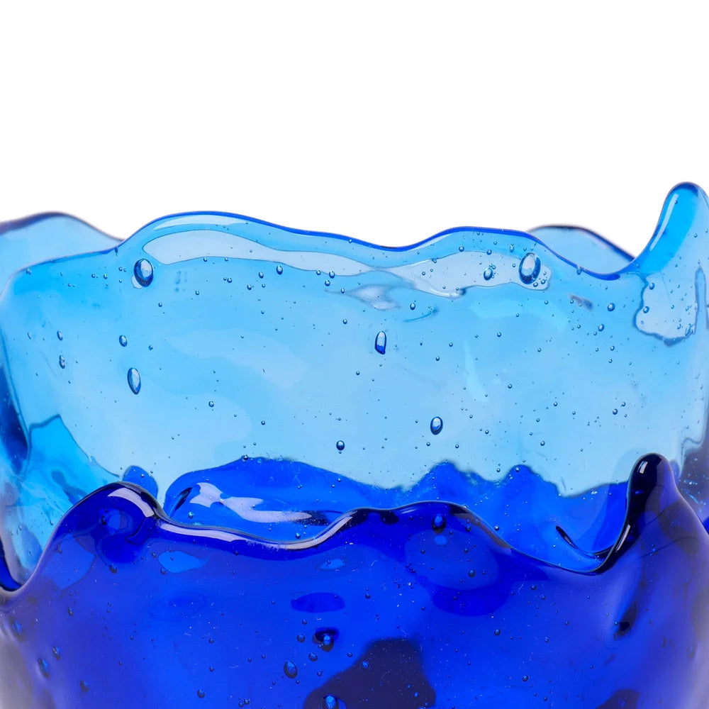 Clear Vase Extra Colour - Clear Blue, Blue, Dark Ruby