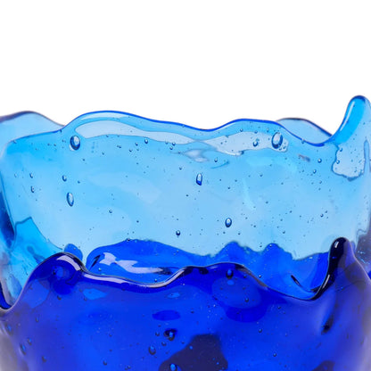 Clear Vase Extra Colour - Clear Blue, Blue, Dark Ruby