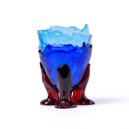 Clear Vase Extra Colour - Clear Blue, Blue, Dark Ruby