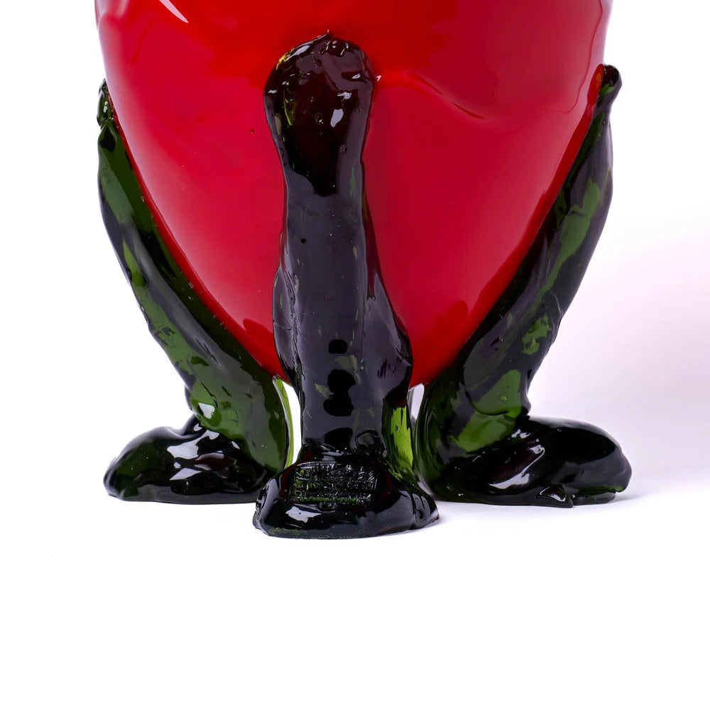 Clear Vase Extra Colour - Dark Ruby, Matt Red, Bottle Green