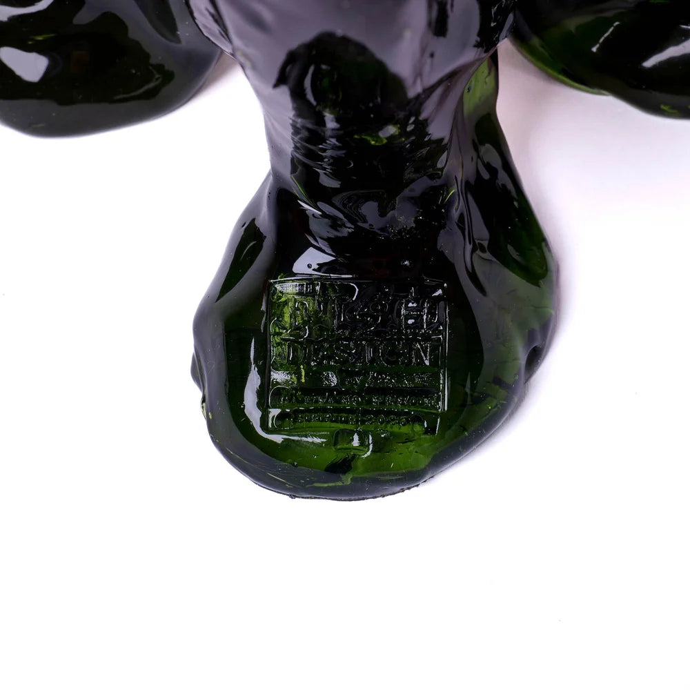 Clear Vase Extra Colour - Dark Ruby, Matt Red, Bottle Green