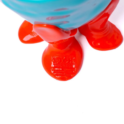 Clear Vase Extra Colour - Clear Aqua, Matt Turquoise, Orange