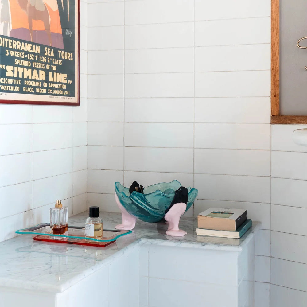 Big Collina Vase Extra Colour - Clear Aqua, Grey, Pastel Pink