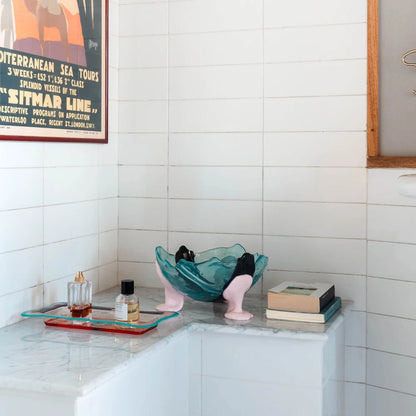 Big Collina Vase Extra Colour - Clear Aqua, Grey, Pastel Pink