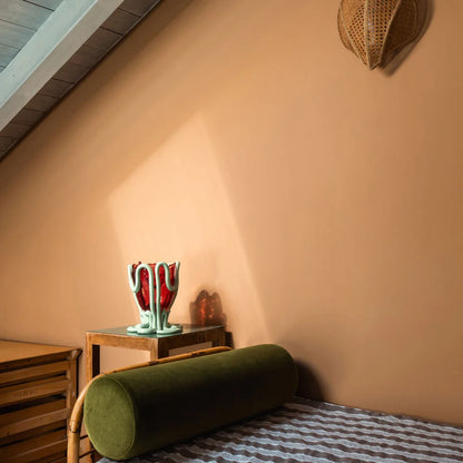 Indian Summer Vase - Clear Light Fuchsia, Matt Mint